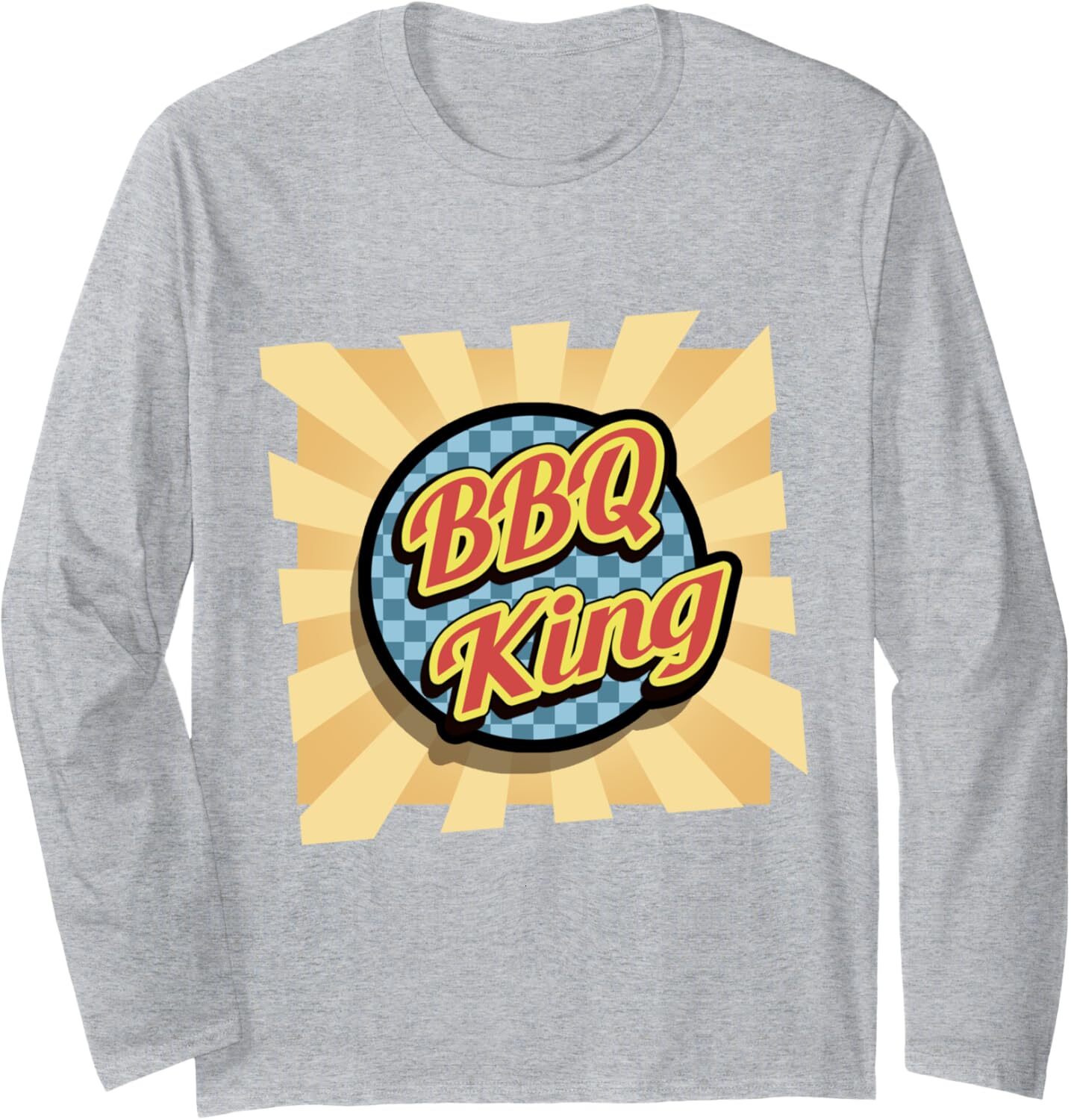 Long Sleeve Shirts for Men sweatshirt BBQ King Funny Grill Cool Meat Grilling Lover Gift Long Sleeve Tee Streetwear Casual tops clothes