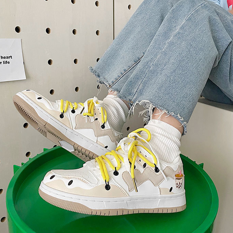 2025 NEW Spring 2023 Women Vulcanized Designer Lace Up Sneakers Women's Casual Flat Shoes Large Size 35-44 18b9 's hurenlakeshoes