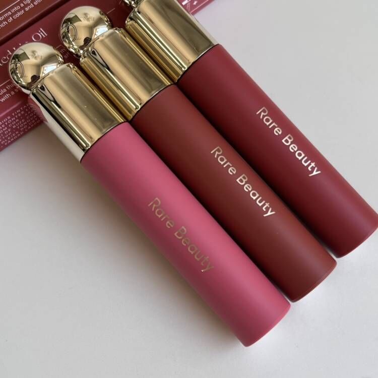 2Pcs Rare Beauty Selena Gomez Soft Pinch Tinted Oil 3Ml Liquid Lipstick Lipgloss Joy Honesty Serenity Hope Balm Moisturizing Glaze Lip Gloss