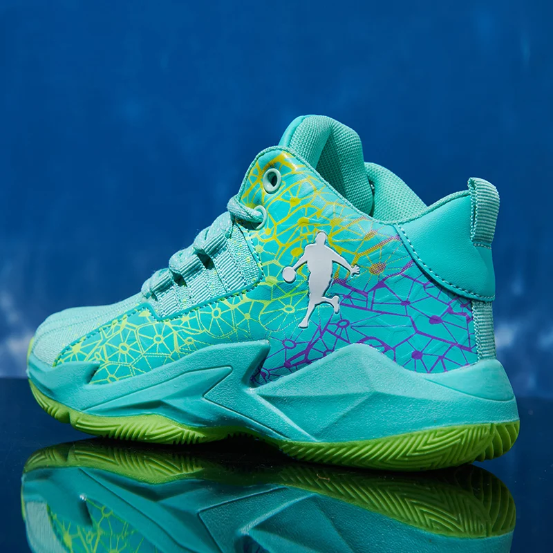 Boy New Men Basketball Shoes Original Non-Slip Athletic Breathable Sports Comfortable Training Male Sneakers Shoes