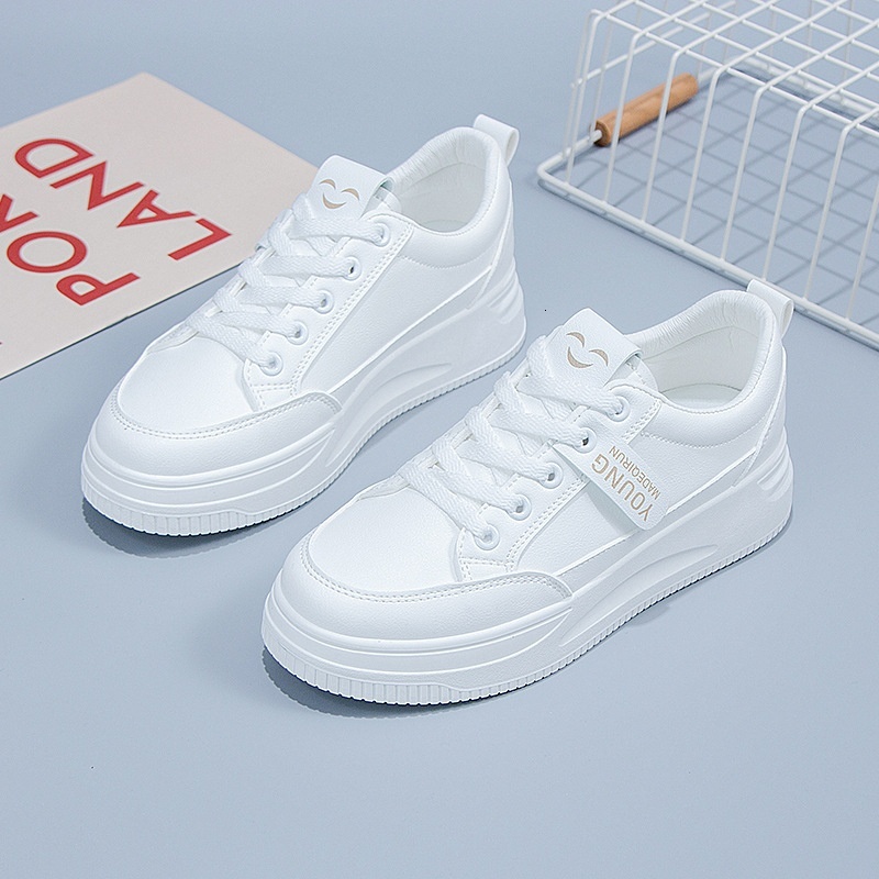 Little white women, 2023 autumn new shoes, versatile children, spring fashion for students, Instagram trend, sports and leisure board shoes