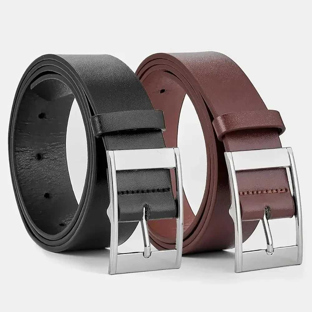 New luxury mens PU belt metal buckle high-quality designer belt mens belt W240920