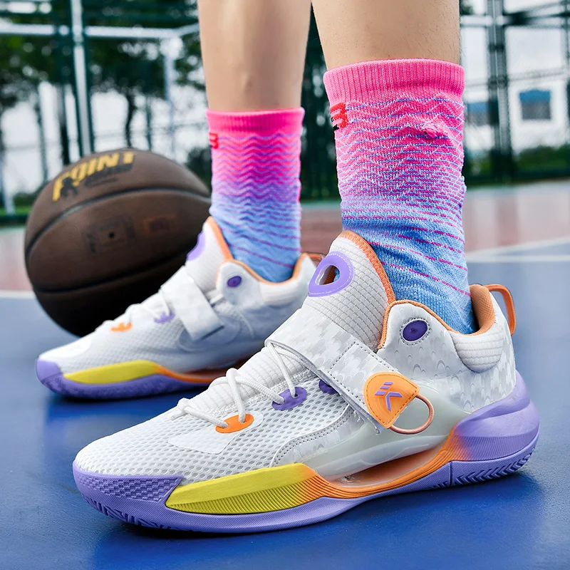 High-quality Basketball Shoes Men Women kyrie Basketball Sneakers Kids Outdoor Rubber Anti Slip Sports Training Shoes Reflective