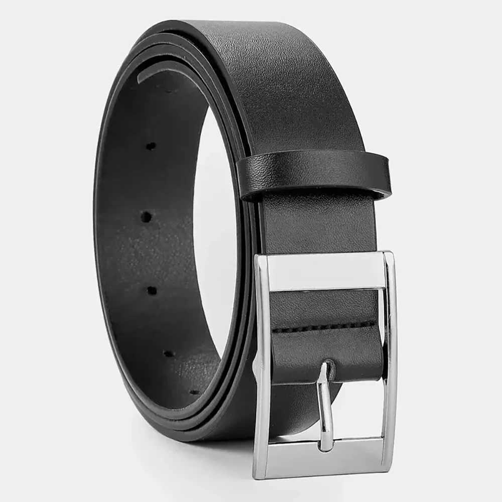 New luxury mens PU belt metal buckle high-quality designer belt mens belt W240920