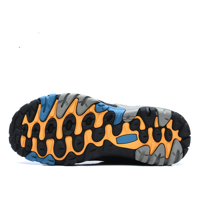 Genuine Blue Leather Winter Men's Hiking Outdoor Sports Shoes Man High Quality Trekking Boots For Men chaussures de sport dfe3 5553