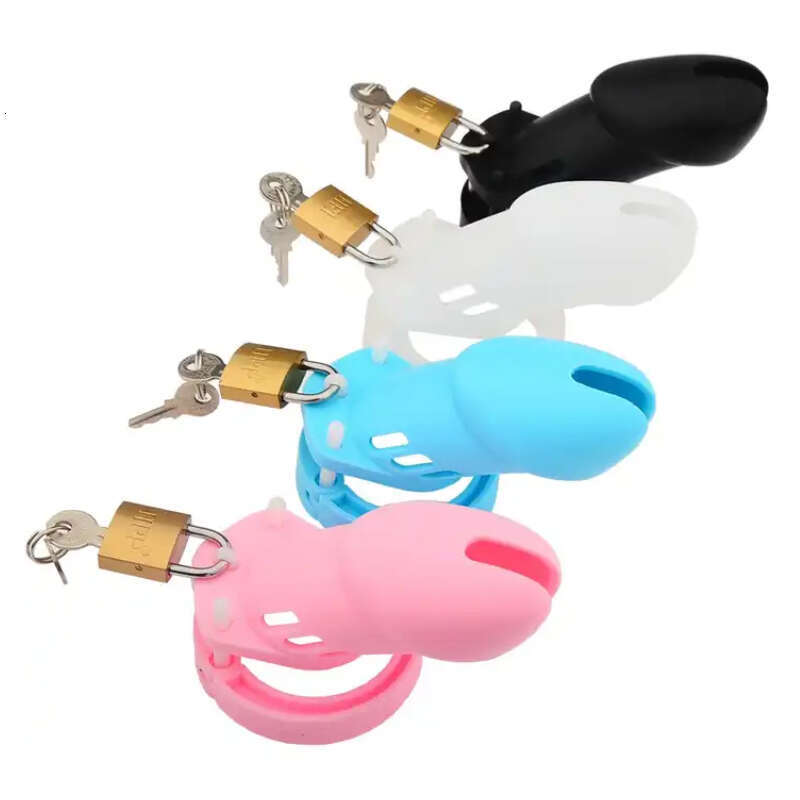Silicone Penis Chastity Cage Male Cock Lock Device Play Game Wholesale Chastity Tool Adult Sex Toy For Men's Pene