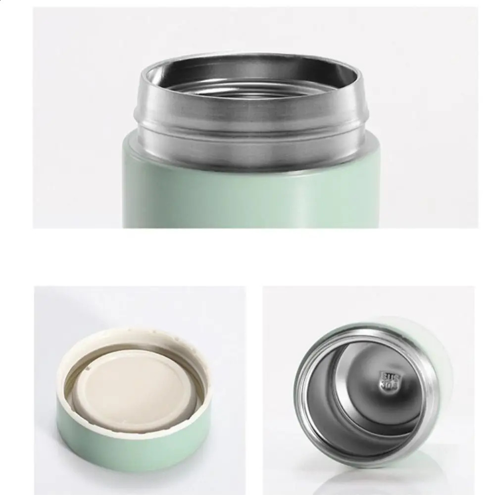 Cute Portable Insulation Cup Stainless Steel Mini Pocket Braising Beaker White Fungus 260ML Insulated Lunch Box Student Worker y240918