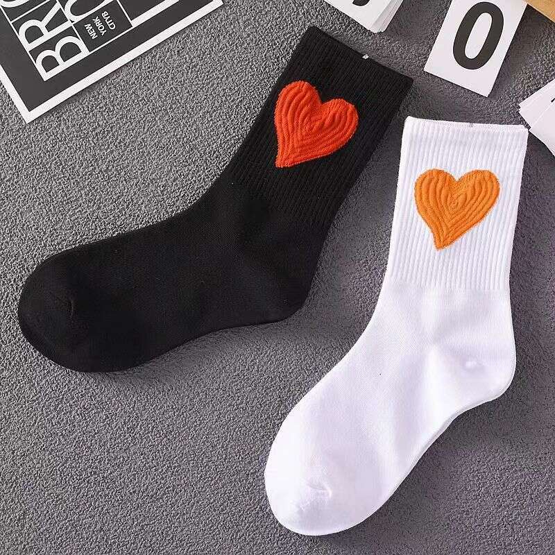 Autumn And Winter Women's Long Tube Japanese Versatile Cotton Ins Style Trendy Cute Big Love Casual Fashion Sports Style Socks