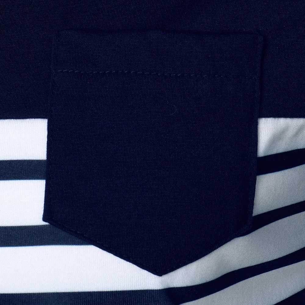 Men Short Sleeve Polo Shirt Two-Color Splicing Stripe Pocket Design Tops Streetwear Casual Fashion Contrast Color Men Polo ShirtX240920