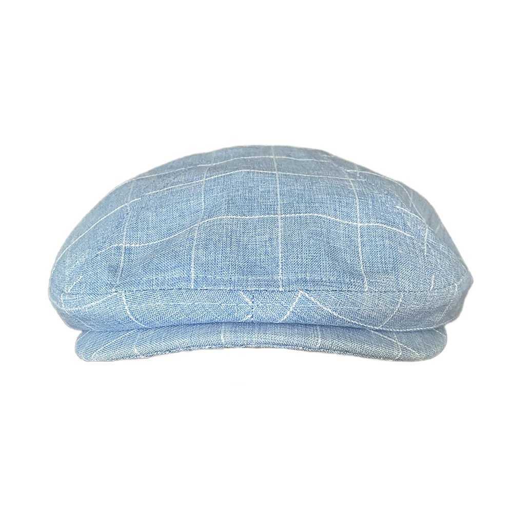 Spring Summer Linen Newsboy Cap New White Gray Yellow Breathable Beret Mens Women Literary Retro Hat England Hats Male Hats 47X240919