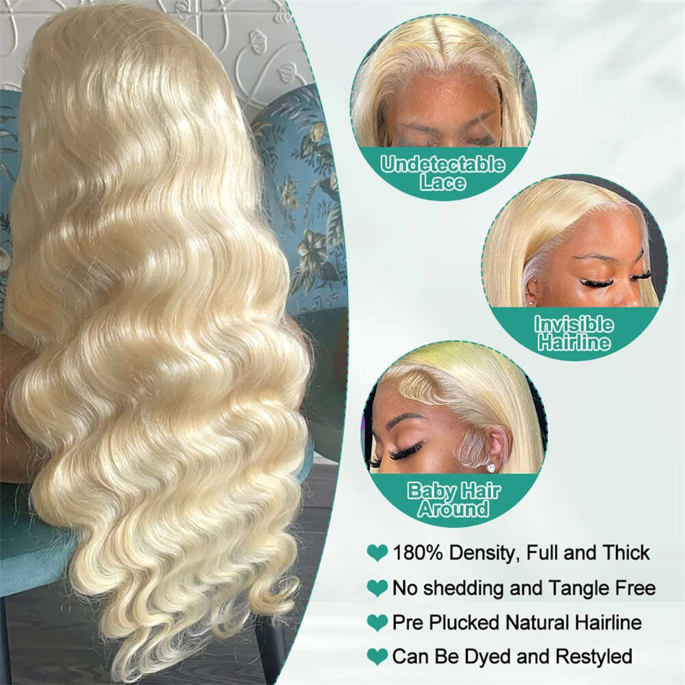 613 Honey Blonde 13x6 Hd Front Human Hair Wigs Brazilian Body Wave Transparen Colored 13x4 Lace Frontal Wig For Women