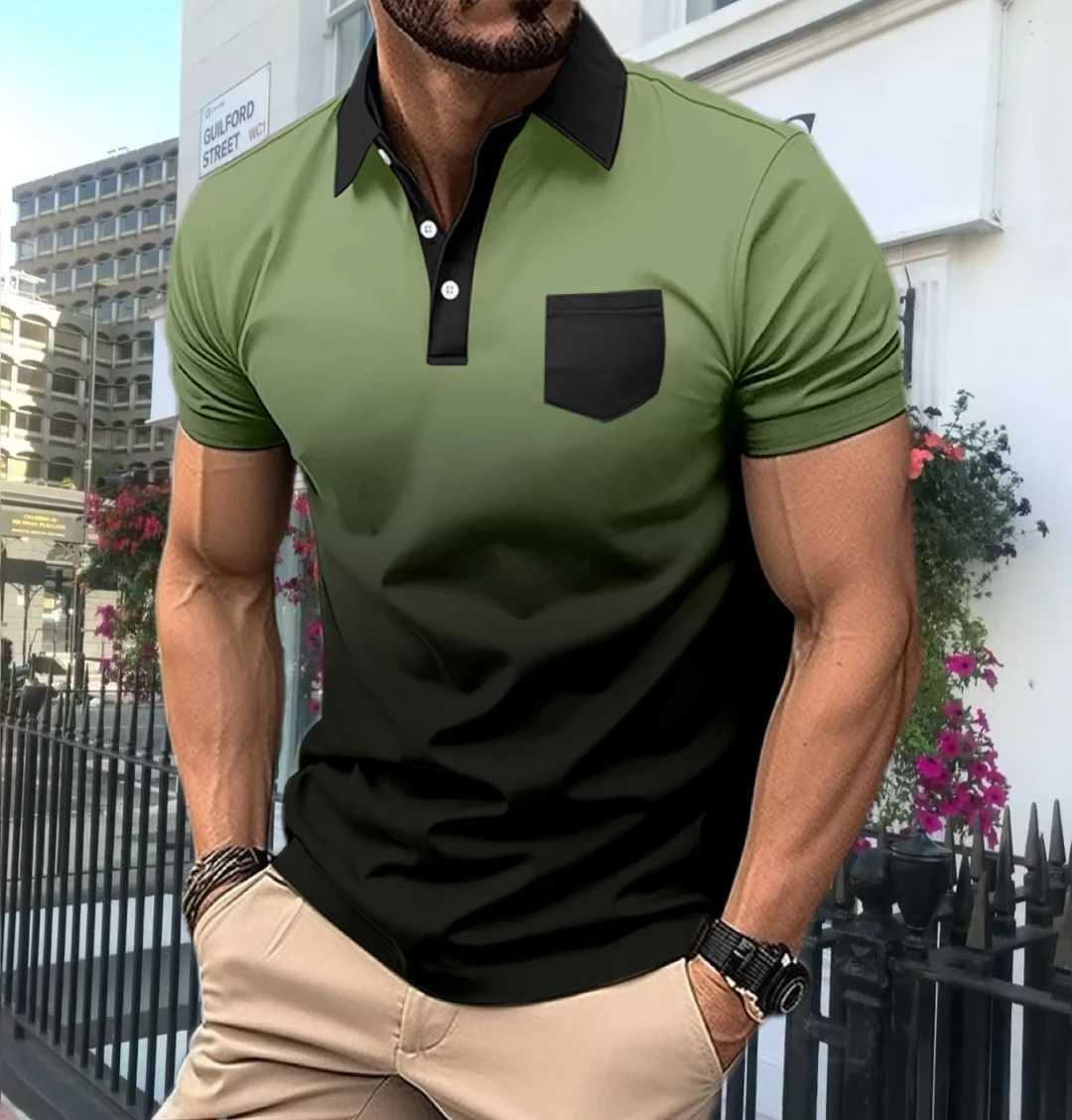 Bestselling Trendy Mens Polo Shirt Summer High end Luxury and Handsome Fashion Casual Sports Short Sleeves High Quality Mens CXJ240920