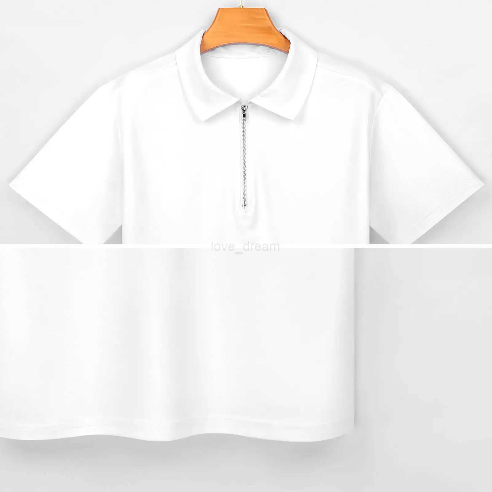 Jamaica Flag Colors Polo Shirts Diagonal Striped Casual Shirt Summer Trending Male Short-Sleeve Zipper Graphic T-ShirtsXJ240920