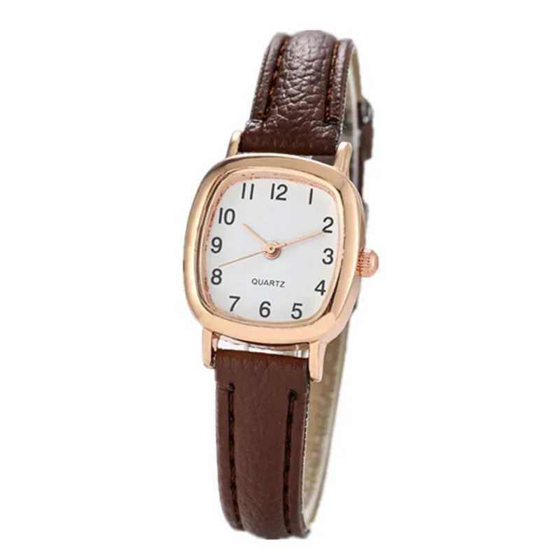 Square Belt Literary Retro Womens Watch Korean Fashion Womens Quartz Watch Fashion Versatile Womens Watch WristwatchesX240920