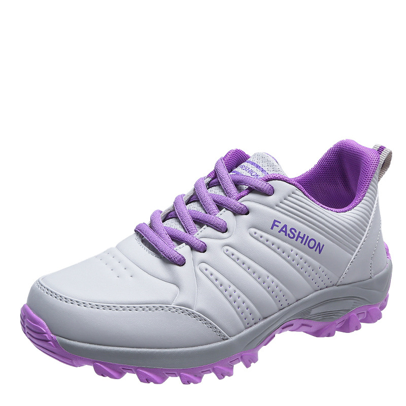 2025 new Sneakers Leather Women Fashion Breathable Running Shoes Lightweight Ladies Platform Female Walking fadc