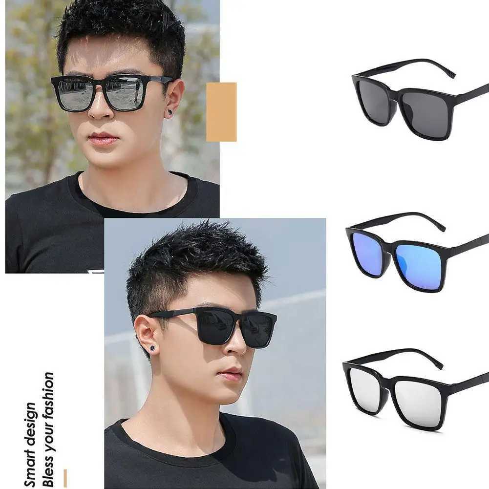1pcs Sunglasses Korean Style Square Sunglasses Resin Material Fashion Anti-sun Glare Summer Outdoor Sunglasses AccessoriesX240920