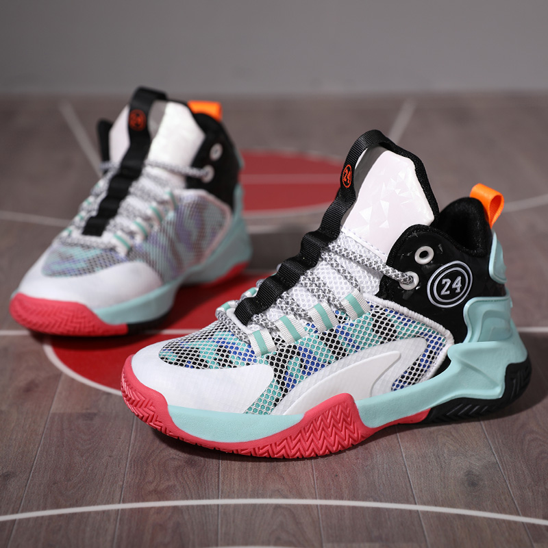 Explosive Children's Basketball Shoes Sports Shoes Trend Summer Trend Niche Design Comfortable Wear-resistant Mesh Surfacet