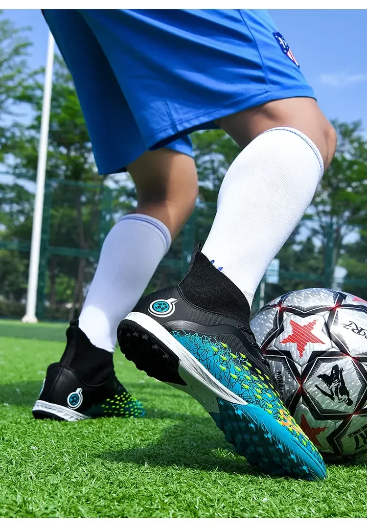High Quality Professional Football Boots Men Soccer Shoes Boys Soccer Cleats Outdoor Training Sport Shoes Kids Football Shoes