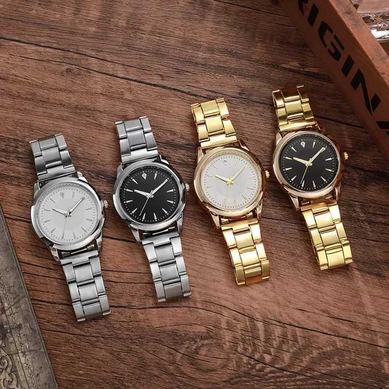 Fashion Women Watches Alloy Strap Watch Men Round Dial Women Clock Casual Ladies Quartz Wristwatch relogios feminino Reloj MujerX240920