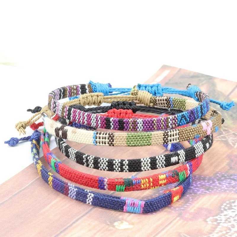 Bohemian Anklets for Men and Women Handmade Rope Friendship Beach Barefoot Bracelet on the Leg Chain Boho Foot Jewelry Drop Ship Y240920