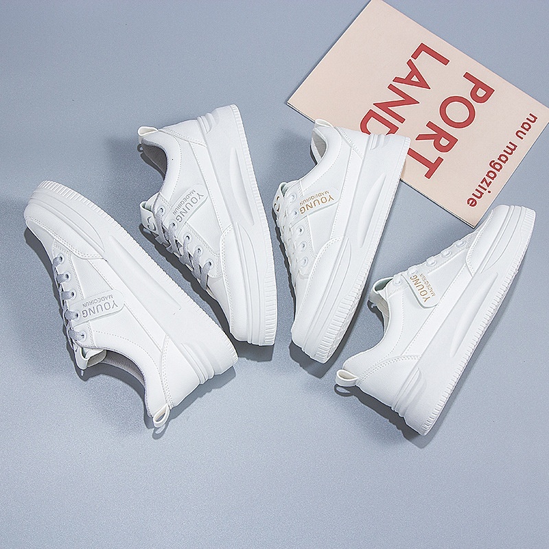 Little white women, 2023 autumn new shoes, versatile children, spring fashion for students, Instagram trend, sports and leisure board shoes