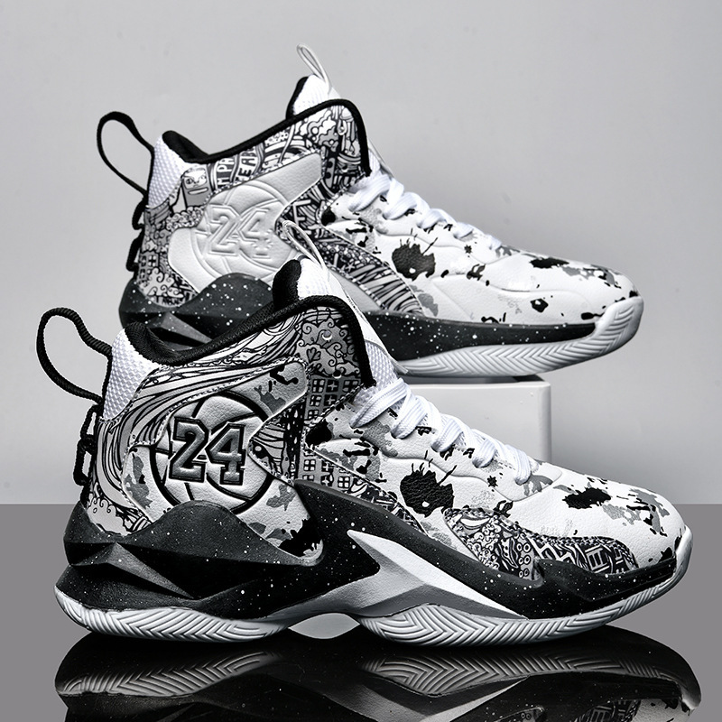 2023 New Men's Basketball Shoes Cushion Anti Slip Sports Shoes Fitness Training Shoes Male Kids Basketball Boots Basket Sneakers