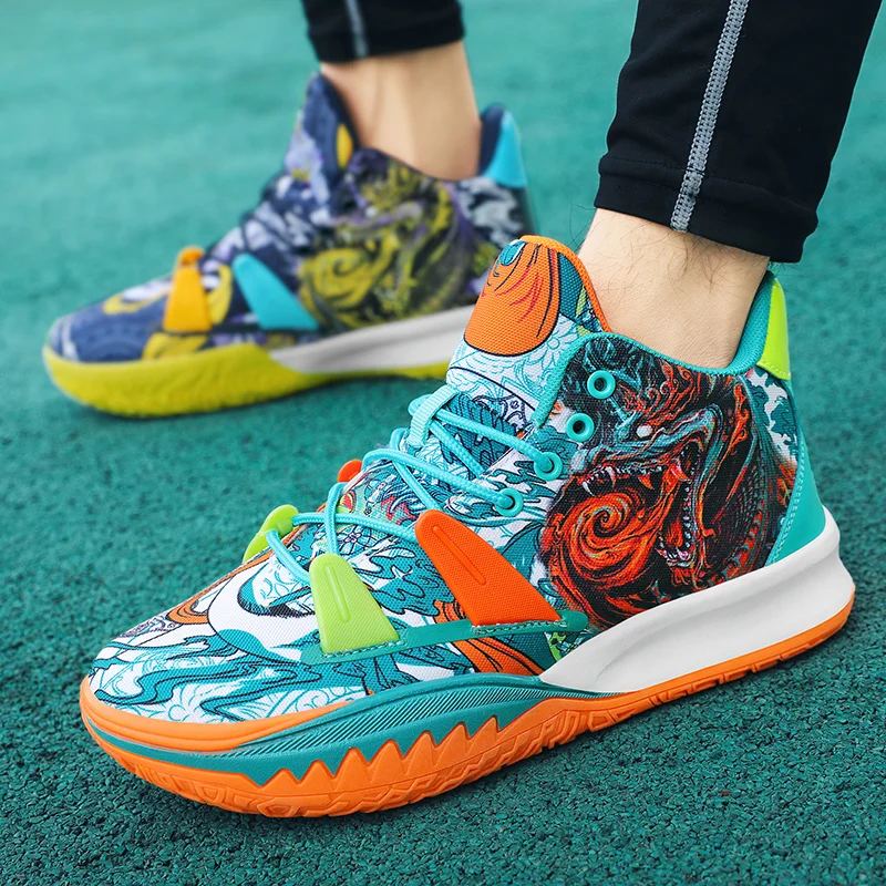 Men's Non-Slip Basketball Shoes Breathable Sports Shoes Comfortable Gym Training Athletic Shoes Boys Basketball Sneakers