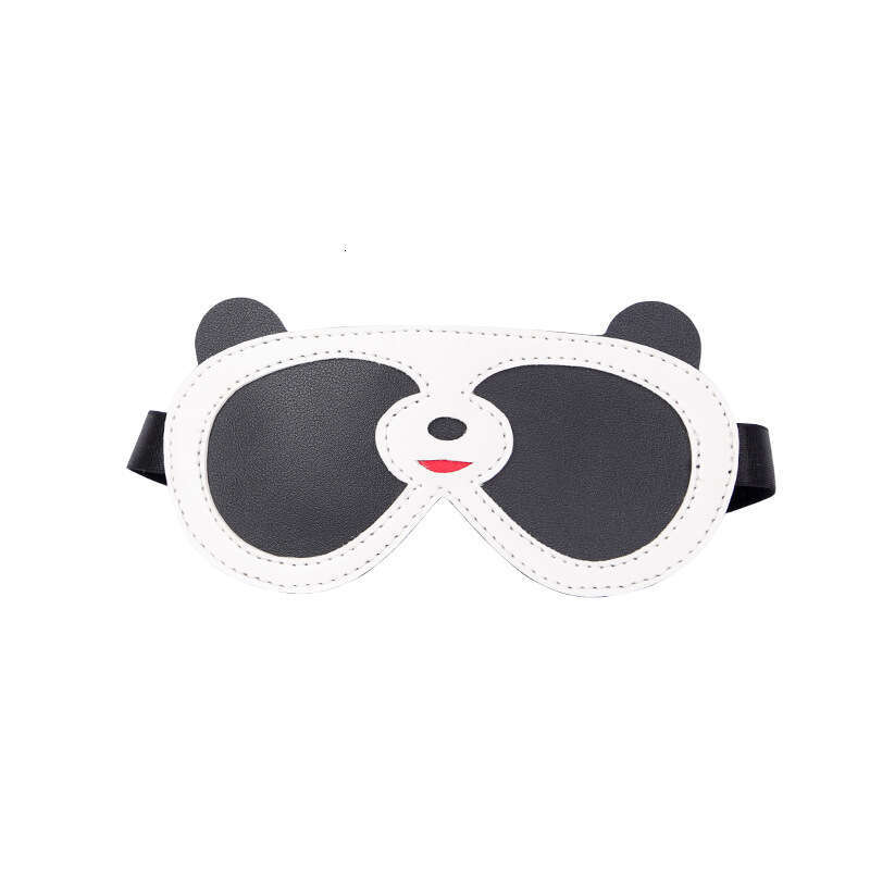 Sexy SM products, panda eye mask, blackout couple role-playing props, adult toys, leather eye mask, hair replacement