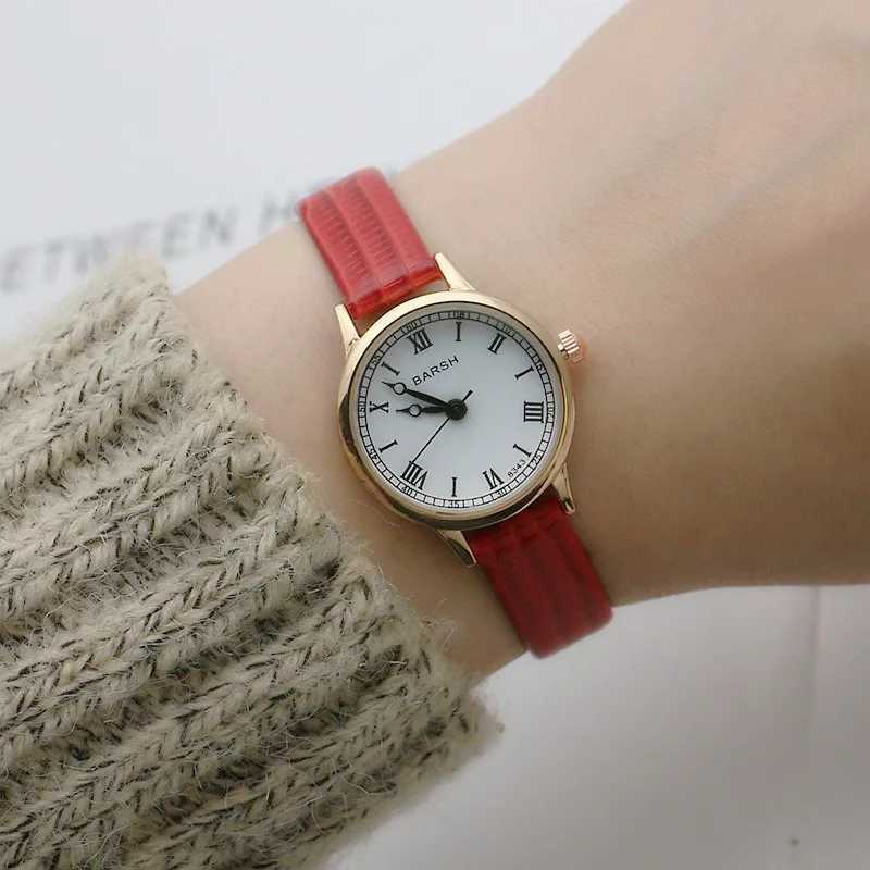 Simple Women Watches Luxury Design Leather Watch Ladies Quartz Wristwatch Womens Small Round Dial Clock Reloj MujerX240920