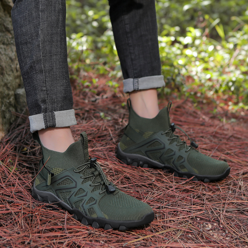 Trekking High-quality Men Hiking Shoes New Women Comfortable Breathable Outdoor Sock Camping Tourism Sneakers Size 36-46 2748