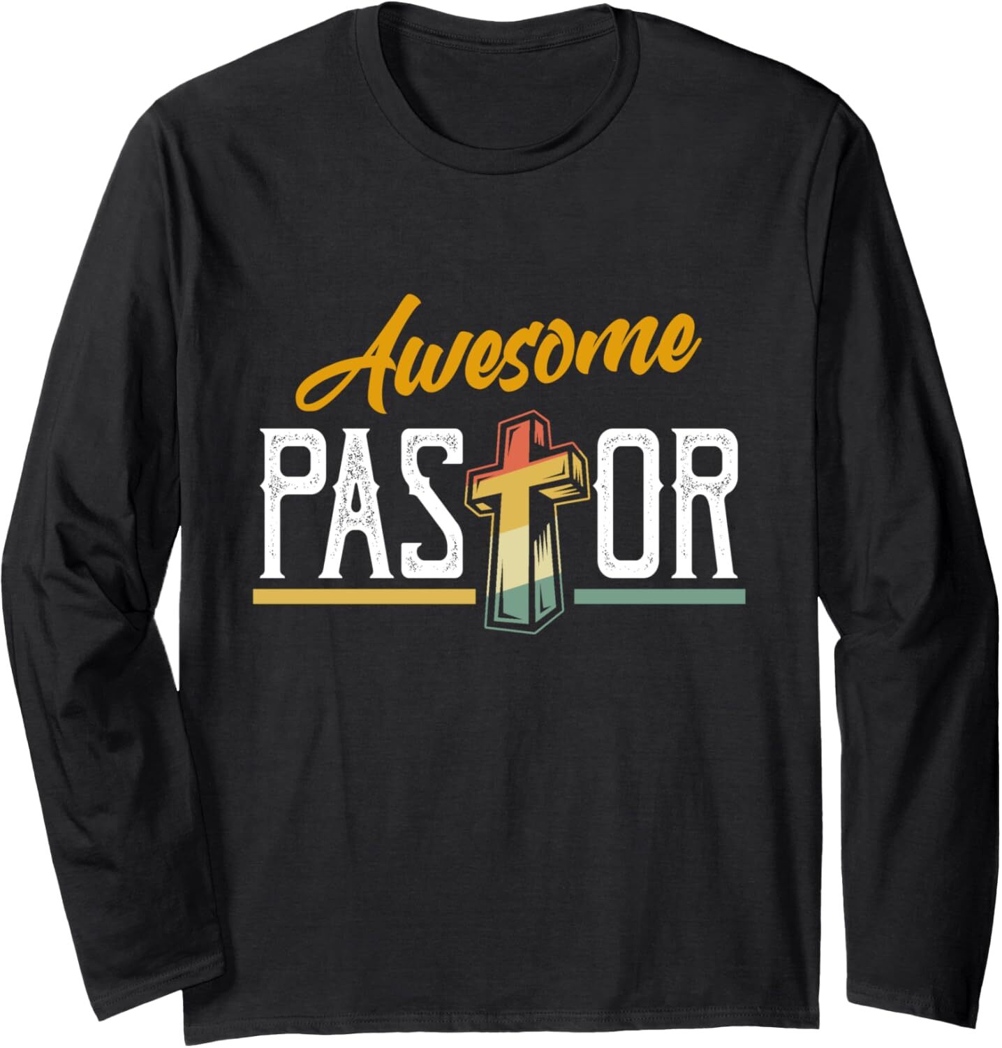 Long Sleeve Shirts for Men sweatshirt Vintage Awesome Pastor Servant Preacher Jesus God Religion Tee Streetwear Casual tops clothes