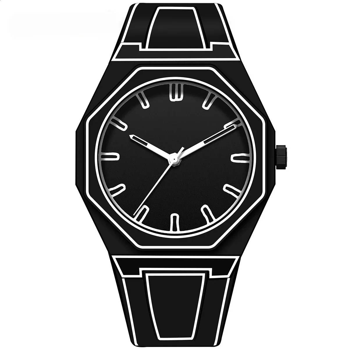 Sketching Watches Modern Minimalist Creative Sports and Leisure Watch Creative Waterproof Watch 240909