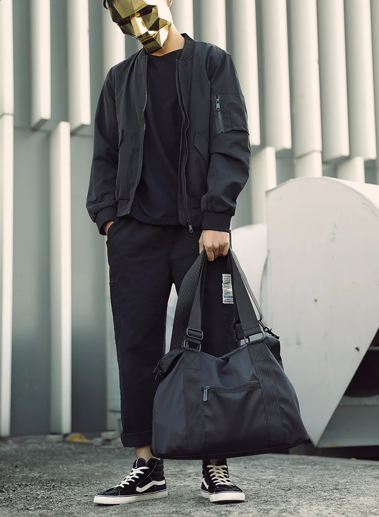 Treetwear style nylon mens shoulder bag large capacity travel cross body casual commuting school handbag 240919