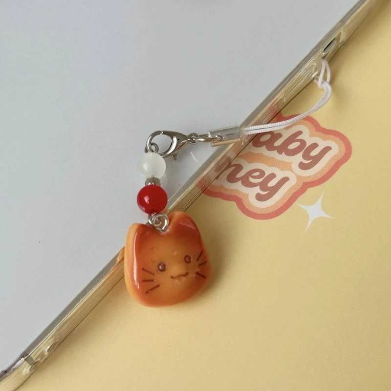 Cartoon Bead Charm Pendant Chain Phone Strap Pocket Keychain Strap Hangings Decoration for Key Bag PurseX240919
