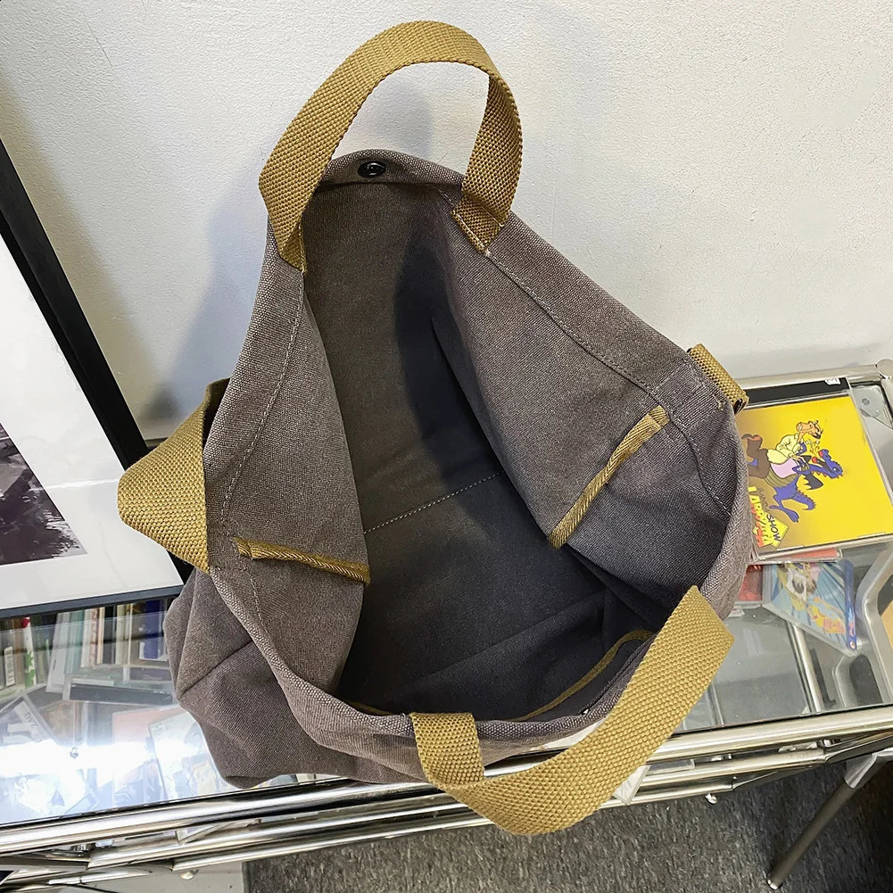 Womens casual messenger bag mens canvas handbag handbag book shoulder bag large cross shaped shopping bag 240918
