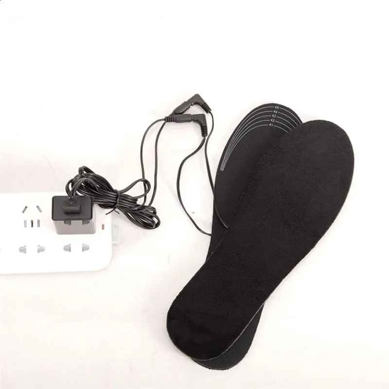 USB heated insole electric warm foot pad warm foot pad sock pad outdoor sports pad with battery box heating pad 240919