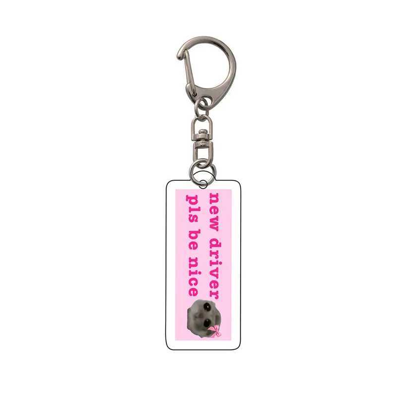 Fun Meme Im Just A Girl Sad Hamster Key Chain Keychains Ring for Accessories Bag Funny Pendant Keyring Jewelry Fans GiftsX240919