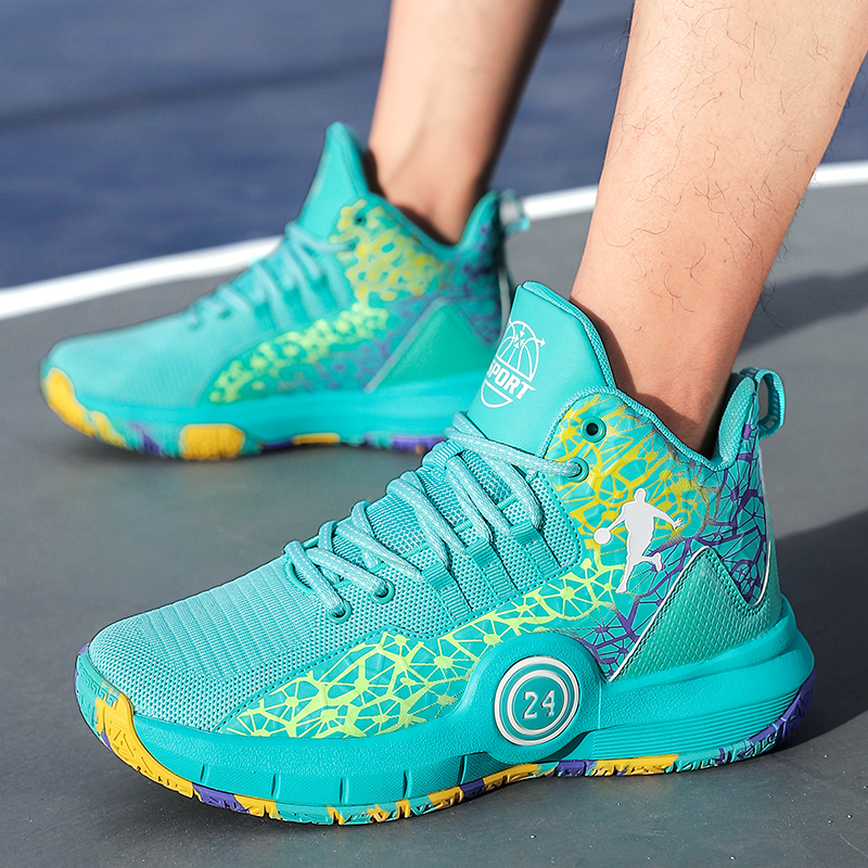 Explosive Basketball Shoes for Children and Adults The Same Outdoor Lawn Training Shoes Running Shoes Multi- Optional Breathable