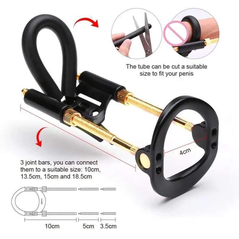 Penis Stretcher Enlargement Enhance Exercise Penis Pump Enlarger Cock Ring Stretcher Lengthen Sex Toys For Male