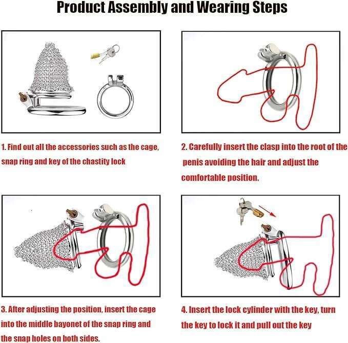 Stainless Steel Penis Cage BDSM Restraint Penis Chastity Belt Lock Cock Cage Adult Bondage Game Sex Toy Mesh Penis Cage