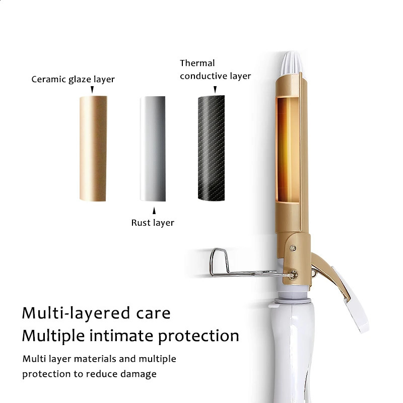 Professional Hair Tools Curling Iron Ceramic Triple Barrel Hair Styler Hair Waver Styling Tools Hair Curlers Electric Curling 250206