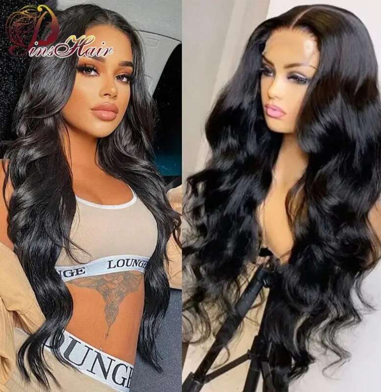 13x4 13x6 Front 100% Body Wave Transparent Frontal Wigs Human Full Lace Closure Brazilian Hair