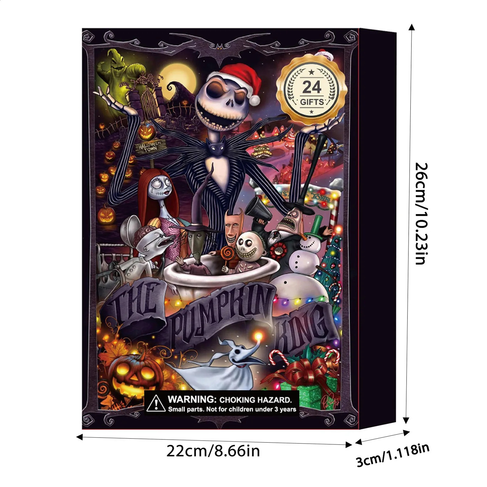 Fashion Blind Box Halloween Countdown Hole Fun Halloween Horror Box Gift 240914