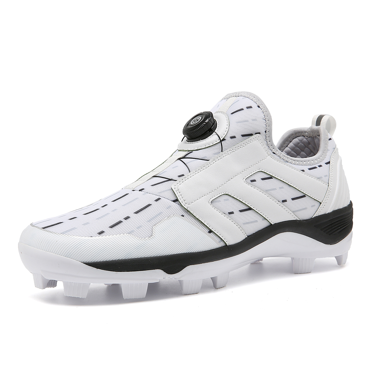 2024 New Men Baseball Shoes Non Slip Long Spikes Softball Shoes Comfortable Outdoor Softball Shoes Men Low Top Baseball Sneakers