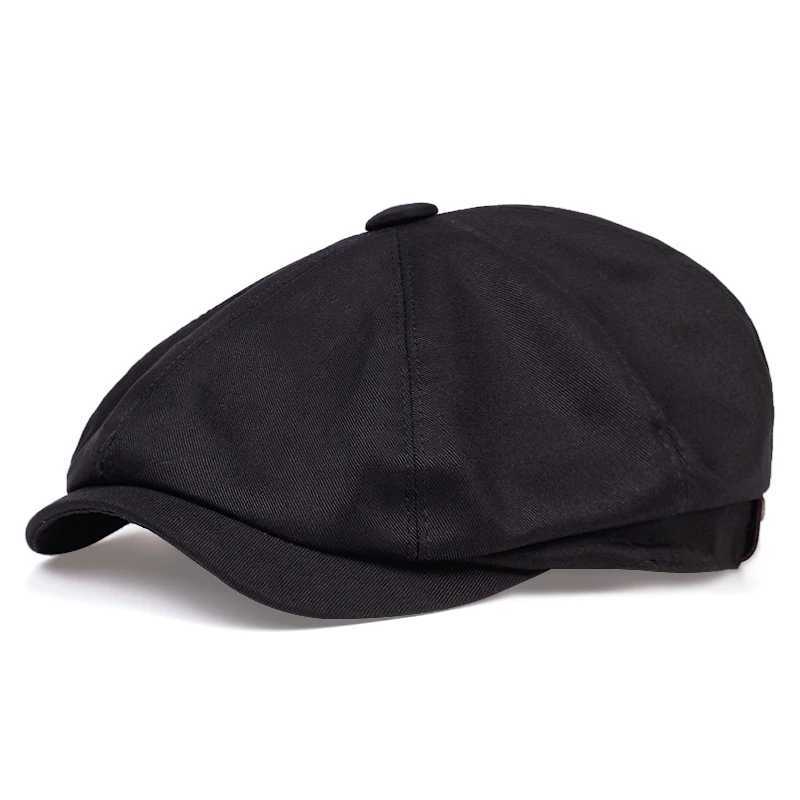 Fashion Spring Summer cotton Beret Caps for Men Women Cotton Sun Hat Unisex Octagonal Cap Vintage Outdoor sports Hats gorrasX240919