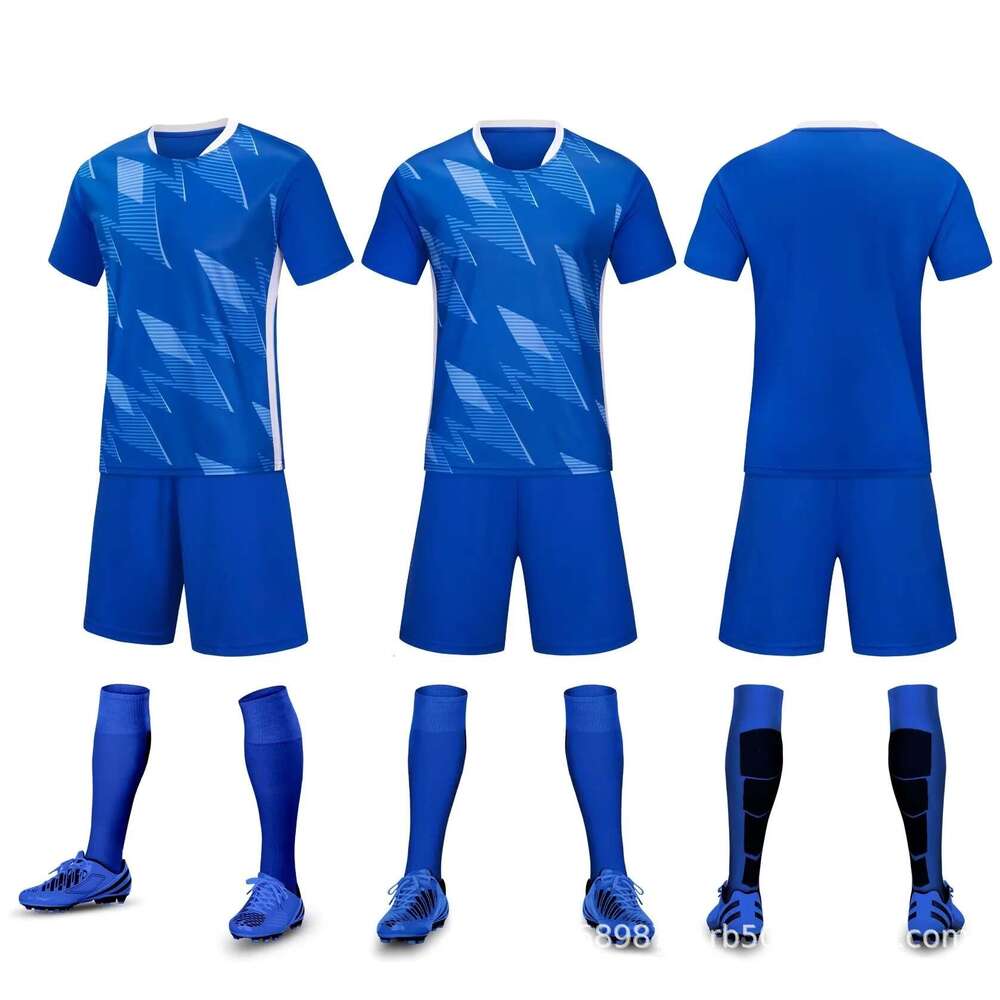 Football Suit Set For Men's And Women's Adult Football Matches, Training Team Uniforms, Children's Football Sportswear, Printing Number