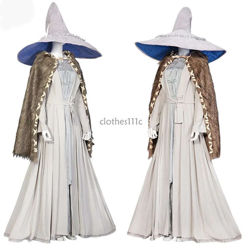 Game Costume Full Set Hat Halloween Carnival Cosplay Elden Ranni Clothing