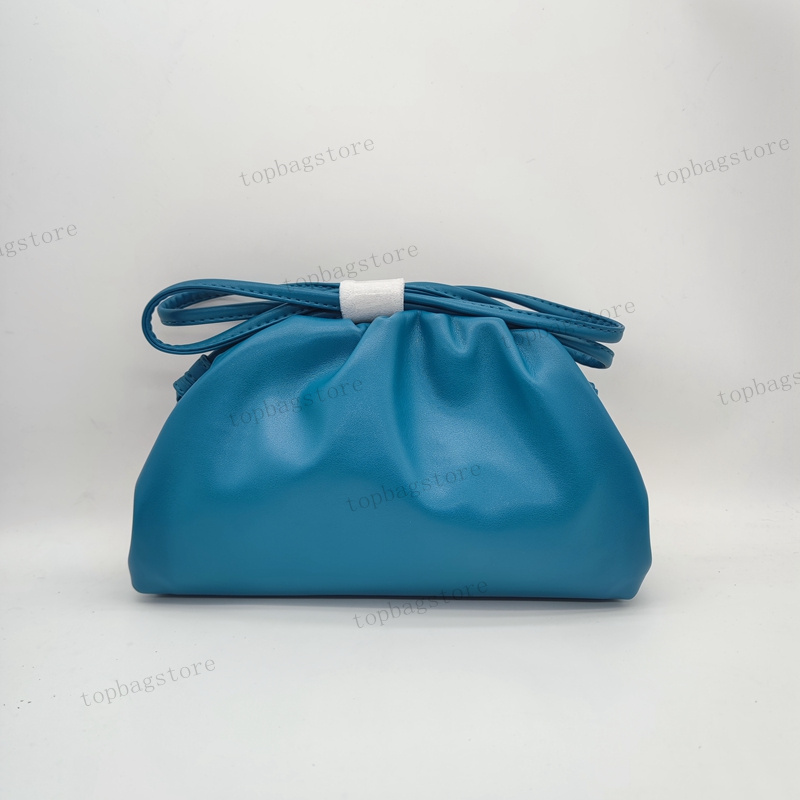 Designer Mini Teen Pouch Genuine Leather Cloud Bag Soft Wrinkled Dumplings Messenger Luxury Handbags Women Clutches Single Shoulder Crossbody Bag