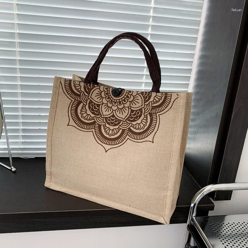 2025 NEW Shopping Bags Vintage en Handbags For Women Fashion Tote Beach Eco-Friendly Satchel Large Capacity Shoulder Commuter zhanyishengli