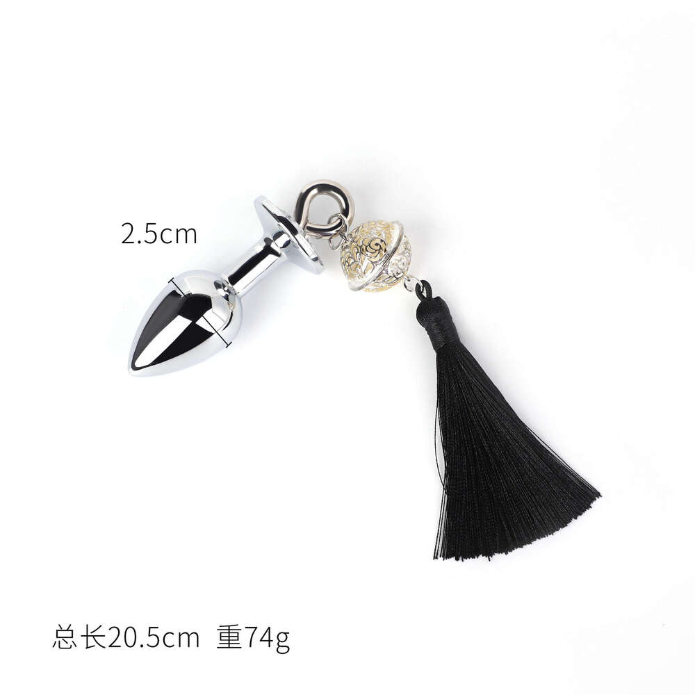 Backstage development SM props, fun metal anal plugs for women SM training tassel bells anal plugs, alternative adult products